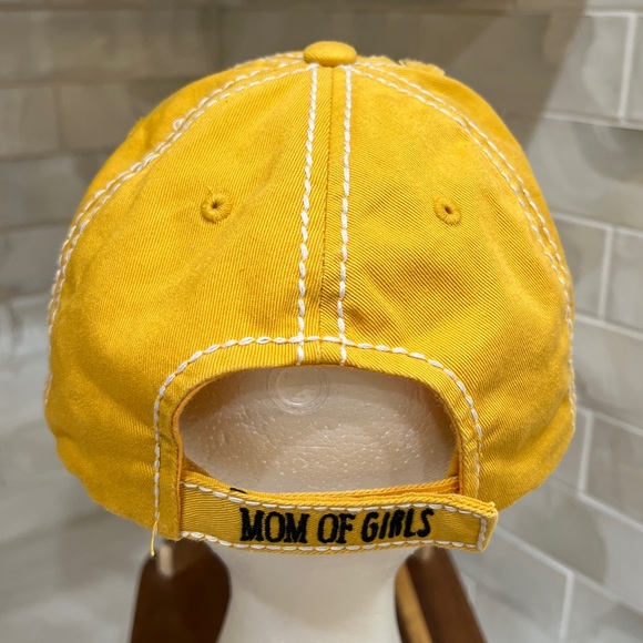 KBETHOS Vintage Mom of Girls Distressed Yellow Baseball Cap Adjustable Hat - Picture 3 of 8